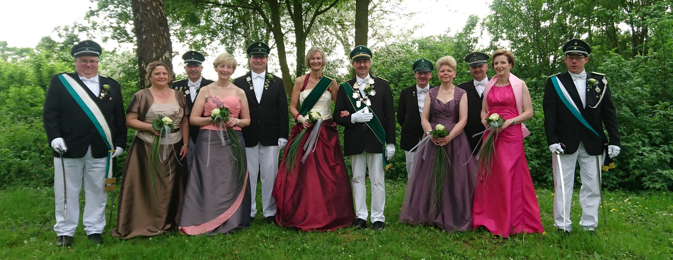 Königspaar 2018 Willi und Ulrike Bracht mit Hofstaat